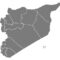 Syria governorates Map in grey
