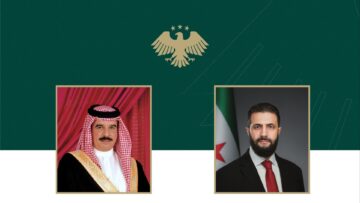 اتصال هاتفي بين الرئيس الشرع وملك البحرين تشيد بالعلاقات الأخوية بين البلدين