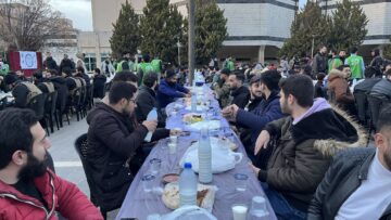 تعزيزاً للتكافل المجتمعي.. جامعة حمص تقيم مائدة افطار جماعية