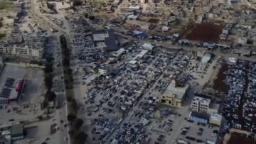 من الجو… لقطات منوعة لمدينة سرمدا في ريف إدلب الشمالي