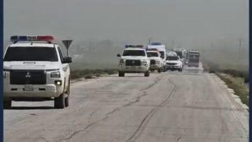 بدء تسيير قوافل عودة نازحي عفرين عبر طريق الـ(M4) ضمن خطة تنظيم عودة الأهالي إلى مناطقهم.