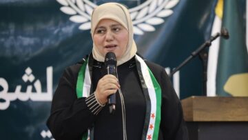 لقاء مع مديرة مديرية الشؤون الاجتماعية في إدلب على هامش فعاليات إحياء ذكرى مجزرة الكيماوي بخان شيخون